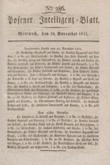 Posener Intelligenz-Blatt. 1831, Nro. 286 (30 November)