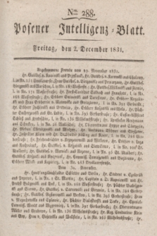 Posener Intelligenz-Blatt. 1831, Nro. 288 (2 December)