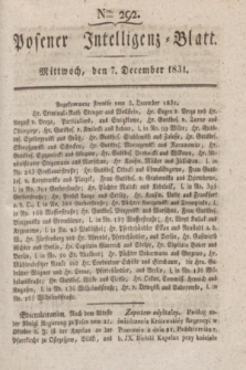 Posener Intelligenz-Blatt. 1831, Nro. 292 (7 December)