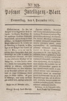 Posener Intelligenz-Blatt. 1831, Nro. 293 (8 December)