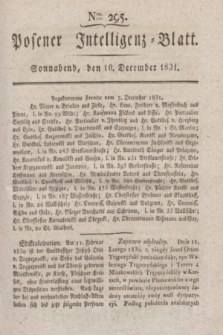 Posener Intelligenz-Blatt. 1831, Nro. 295 (10 December)