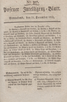 Posener Intelligenz-Blatt. 1831, Nro. 307 (24 December)