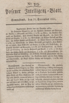 Posener Intelligenz-Blatt. 1831, Nro. 313 (31 December)