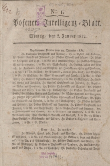 Posener Intelligenz-Blatt. 1832, Nro. 1 (2 Januar)