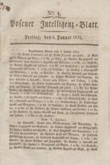 Posener Intelligenz-Blatt. 1832, Nro. 5 (6 Januar)