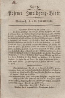 Posener Intelligenz-Blatt. 1832, Nro. 15 (18 Januar) + dod.