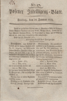 Posener Intelligenz-Blatt. 1832, Nro. 17 (20 Januar)