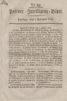 Posener Intelligenz-Blatt. 1832, Nro. 29 (3 Februar)