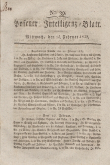 Posener Intelligenz-Blatt. 1832, Nro. 39 (15 Februar)