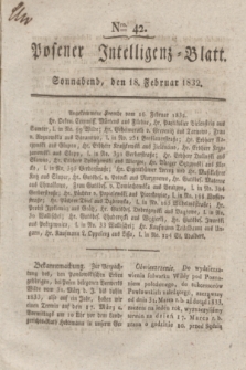 Posener Intelligenz-Blatt. 1832, Nro. 42 (18 Februar)