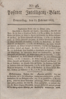 Posener Intelligenz-Blatt. 1832, Nro. 46 (23 Februar)