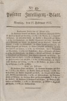 Posener Intelligenz-Blatt. 1832, Nro. 49 (27 Februar) + dod.