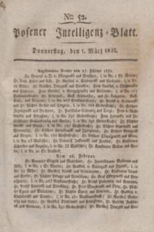 Posener Intelligenz-Blatt. 1832, Nro. 52 (1 März) + dod.