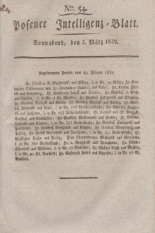 Posener Intelligenz-Blatt. 1832, Nro. 54 (3 März)