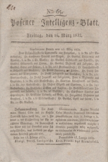 Posener Intelligenz-Blatt. 1832, Nro. 65 (16 März)