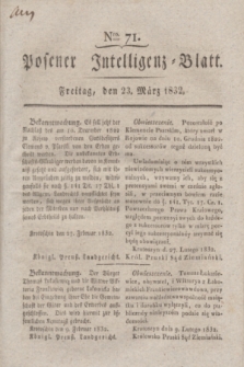 Posener Intelligenz-Blatt. 1832, Nro. 71 (23 März)