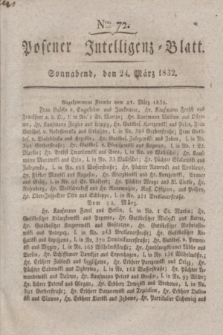 Posener Intelligenz-Blatt. 1832, Nro. 72 (24 März)
