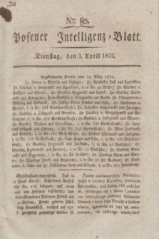 Posener Intelligenz-Blatt. 1832, Nro. 80 (3 April)