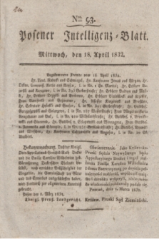 Posener Intelligenz-Blatt. 1832, Nro. 93 (18 April)