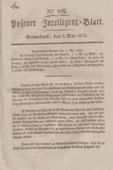 Posener Intelligenz-Blatt. 1832, Nro. 108 (5 Mai)