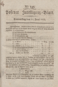 Posener Intelligenz-Blatt. 1832, Nro. 142 (14 Juni)