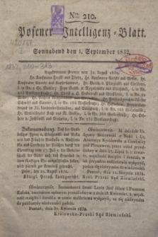 Posener Intelligenz-Blatt. 1832, Nro. 210 (1 September)