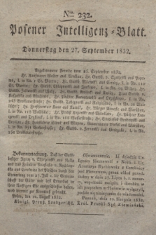 Posener Intelligenz-Blatt. 1832, Nro. 232 (27 September)