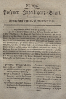 Posener Intelligenz-Blatt. 1832, Nro. 234 (29 September)