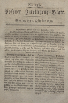 Posener Intelligenz-Blatt. 1832, Nro. 235 (1 Oktober)