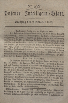 Posener Intelligenz-Blatt. 1832, Nro. 236 (2 Oktober)