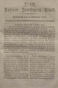Posener Intelligenz-Blatt. 1832, Nro. 237 (3 Oktober)