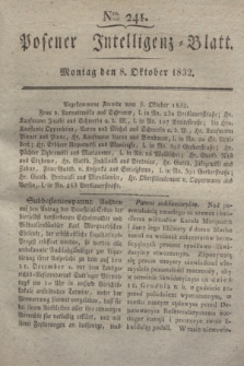 Posener Intelligenz-Blatt. 1832, Nro. 241 (8 Oktober) + dod.