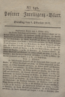 Posener Intelligenz-Blatt. 1832, Nro. 242 (9 Oktober)