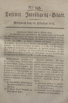 Posener Intelligenz-Blatt. 1832, Nro. 243 (10 Oktober)