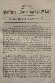 Posener Intelligenz-Blatt. 1832, Nro. 244 (11 Oktober)