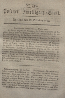 Posener Intelligenz-Blatt. 1832, Nro. 245 (12 Oktober)