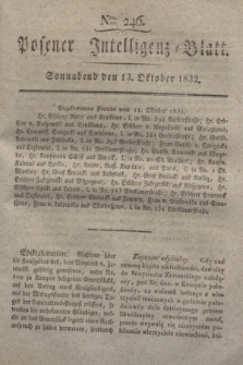 Posener Intelligenz-Blatt. 1832, Nro. 246 (13 Oktober)