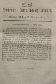 Posener Intelligenz-Blatt. 1832, Nro. 258 (27 Oktober)