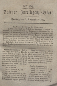 Posener Intelligenz-Blatt. 1832, Nro. 263 (2 November)