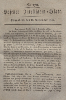 Posener Intelligenz-Blatt. 1832, Nro. 270 (10 November) + dod.