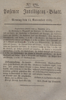 Posener Intelligenz-Blatt. 1832, Nro. 271 (12 November)