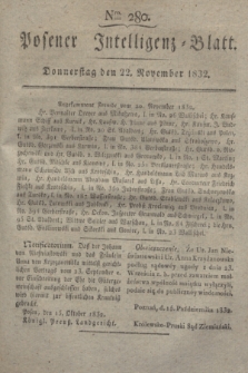 Posener Intelligenz-Blatt. 1832, Nro. 280 (22 November) + dod.