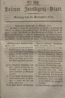 Posener Intelligenz-Blatt. 1832, Nro. 283 (26 November)