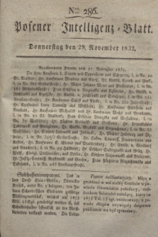 Posener Intelligenz-Blatt. 1832, Nro. 286 (29 November)