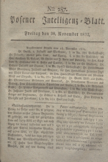 Posener Intelligenz-Blatt. 1832, Nro. 287 (30 November)