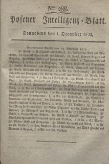 Posener Intelligenz-Blatt. 1832, Nro. 288 (1 December)