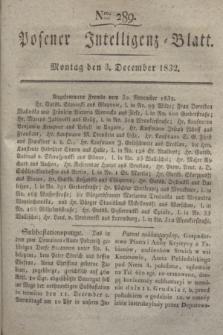 Posener Intelligenz-Blatt. 1832, Nro. 289 (3 December)