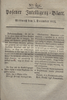 Posener Intelligenz-Blatt. 1832, Nro. 291 (5 December)