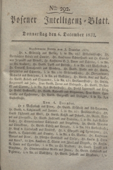 Posener Intelligenz-Blatt. 1832, Nro. 292 (6 December)