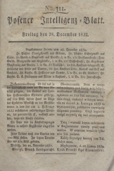 Posener Intelligenz-Blatt. 1832, Nro. 311 (28 December)